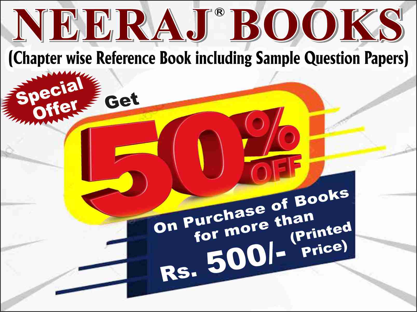 50% off neeraj books